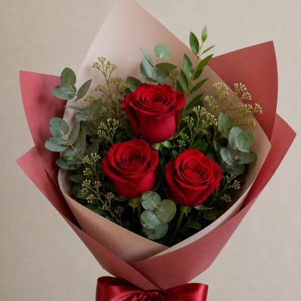 #333  Rubí Elegance – Bouquet Floral Premium