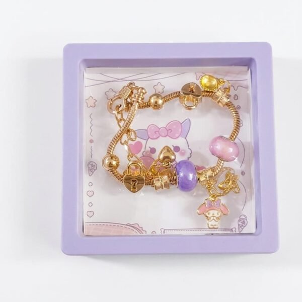#358 Pulsera con Charms "Encanto Pastel"